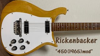 Video thumbnail for Rickenbacker"450(1965)mod" Hi-Gain Pickups(1973) by maruhachi08