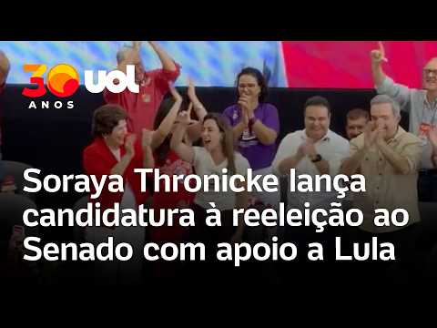 Soraya Thronicke ‘faz o L’ em lançamento de candidatura à reeleição ao Senado