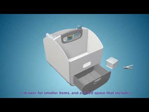Ubbi Diaper Storage Caddy and Changing Mat - Grey