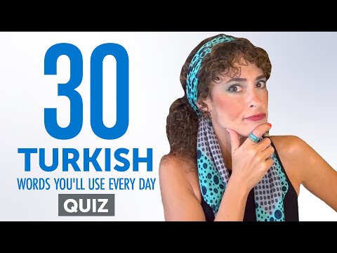 Quiz | 30 Turkish Words You'll Use Every Day - Basic Vocabulary #43