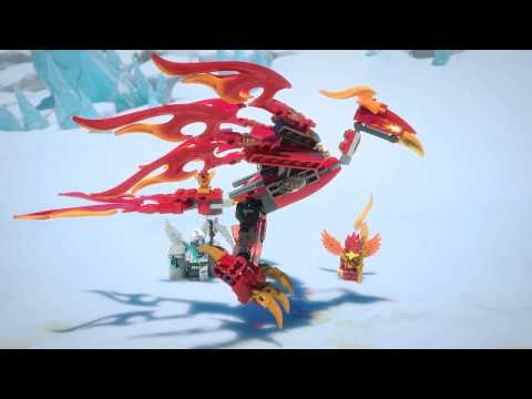 Vidéo LEGO Chima 70221 : L'ultime Phoenix de feu