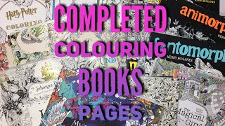 Completed Colouring Books Pages