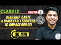 KINGSHIP CASTE CLASS EARLY SOCIETIES Full Chapter In 40 Min Class 12th HISTORY