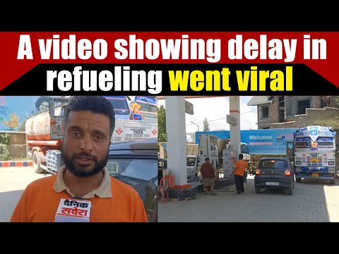 A video showing delay in refueling went viral; a person from the station clarified that