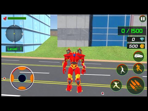Helicopter Robot Car Game - Android Gameplay