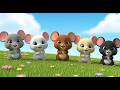 Five Little Mouse Babies Squeak Squeak Squeak Tiny Animal Song Kids Rhymes