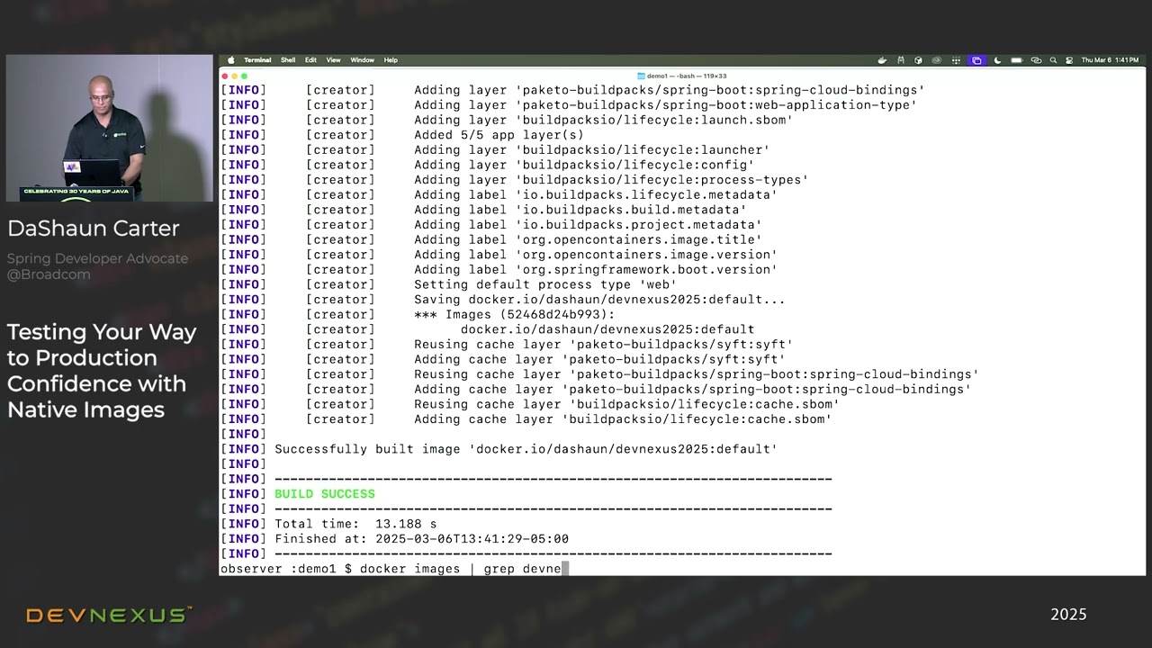 Devnexus 2025 - Testing Your Way to Production Confidence with Native Images - DaShaun Carter