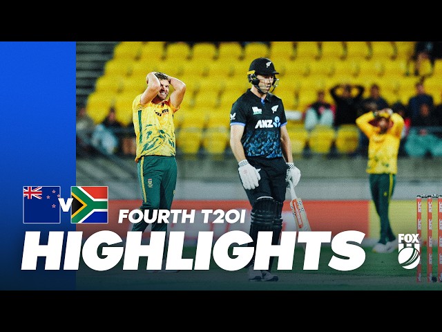 New Zealand v South Africa 4th T20I I Full Match Highlights I Fox Cricket