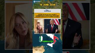 Italy Denies Trump’s Claim About Giorgia Meloni Photo Request #geopolitics  #news #WorldNews