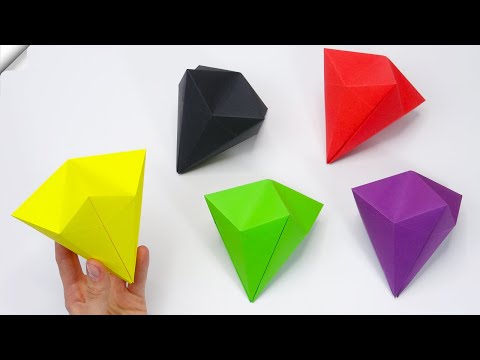 How To Make A Origami Paper Diamond Easy DIYpaper diamond easy