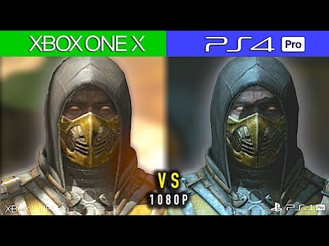 XBOX ONE X vs PS4 PRO - Graphic comparison 1080P | Mortal Kombat X