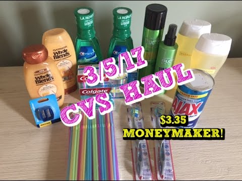 3/5/17 CVS Coupon Haul....Everything for FREE & $3.35 Moneymaker!