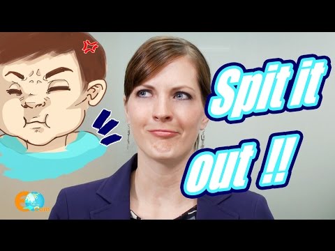 英語を学ぶ【エコムイングリッシュ】英語を簡単に学べる 04/100：吐き出す (【Ecom Englisch】  Englisch lernen leicht gemacht  04/100: Spit it out)