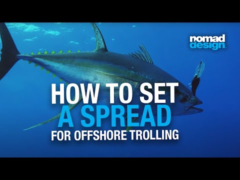 How to Set a Spread of Nomad Design Offshore Trolling Lures for tuna and wahoo