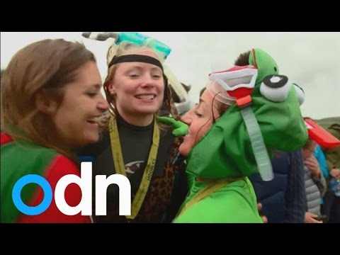 World record: How to go snorkelling in a muddy bog