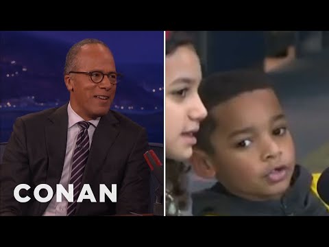 Lester Holt Has Plans To Meet His Littlest Fan | CONAN on TBS