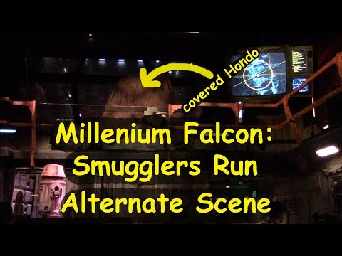 Millenium Falcon: Smugglers Run - Hondo's Rare Alternate (Plan B) Pre-show Scene at Galaxy's Edge