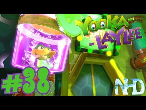 Let's Play Yooka-Laylee (pt38) Hivory Towers - Run away Pagie and Quack-Fire Quiz