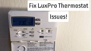 LUXPRO Thermostat Not Working: How to Fix