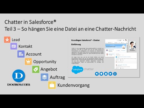 Chatter in Salesforce® – Teil 3 – So hängen Sie eine Datei an eine Chatter-Nachricht (an).