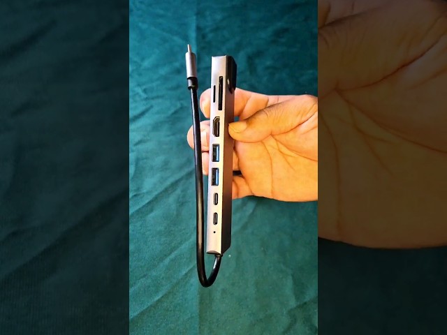 Vídeo relacionado con Hub USB C 8 en 1 con HDMI 4K, RJ45 Ethernet, Carga PD 100W, USB 3.0, USB 2.0, Puerto de Datos USB-C y Lector de Tarjetas SD/TF, Adaptador Multipuerto USB C para MacBook Air/Pro, DELL, HP, Surface