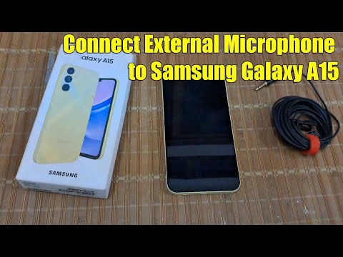 How to Connect External Microphone to Samsung Galaxy A15 | Video Recording with external Mic