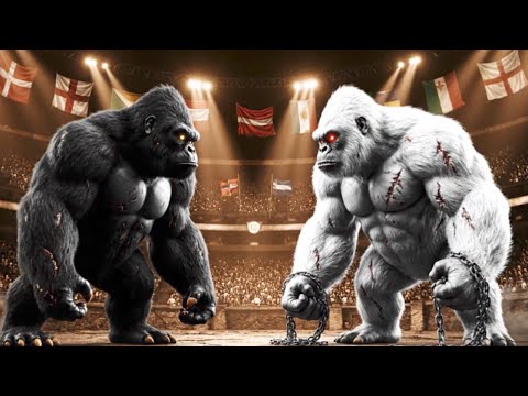 Black King Kong vs Legendary King Kongs | Epic Monster Battle Arena | Hyper-Realistic Cinematic