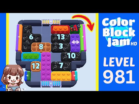 Color Block Jam Level 981 Solution Walkthrough
