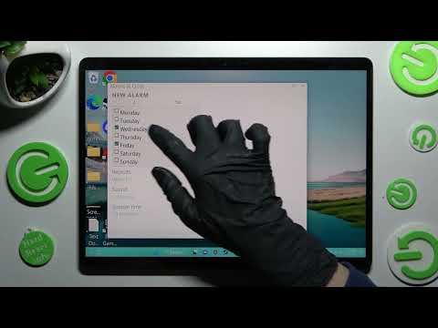 MICROSOFT SURFACE PRO X - How To Set Up Alarm Clock