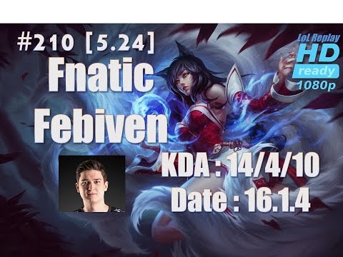 16.1.4 LCS Eu Fnatice Febiven Mid Lane Ahri(vs Veigar) Hardcarry[1080p[