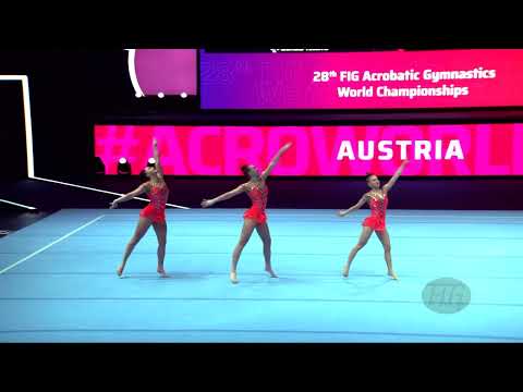 Austria 1 (AUT) - 2022 Acrobatic Worlds, Baku (AZE) - Dynamic Qualification  Women's Group