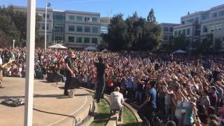Apple CEO Tim Cook ices musician Michael Franti ALS Challenge!