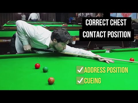 Correct chest contact position - Improve cueing&potting