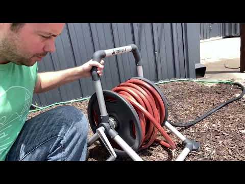 Gorilla Aluminum Zero-Rust Upright Hose Reel Review!