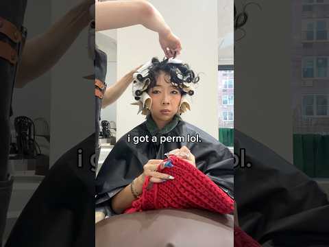 i got a korean digital perm...#perm #koreanperm #digitalperm