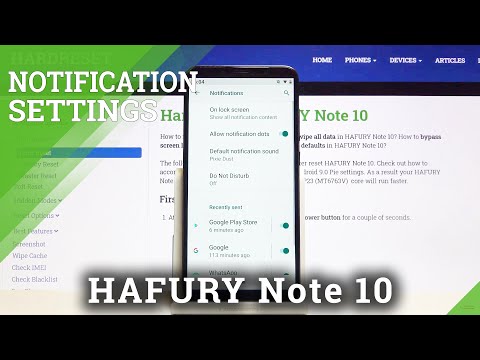 How to Personalize Notifications in HAFURY Note 10 – Notification Bar