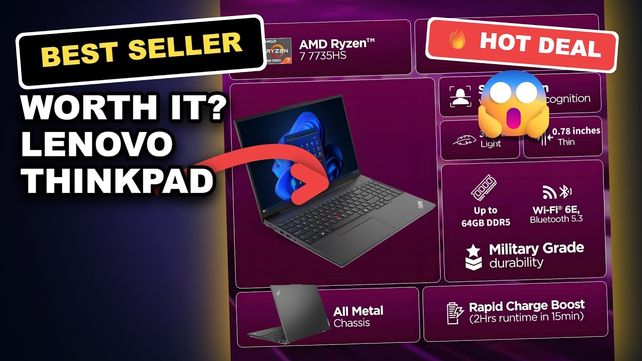 Worth It? Lenovo ThinkPad E16 Full Review: Ryzen 7, WUXGA Display, WiFi 6E