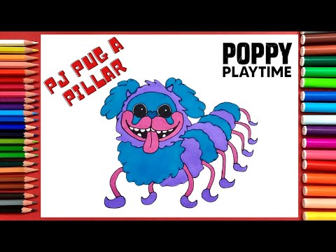 How to Draw PJ Pug a Pillar | Poppy Playtime