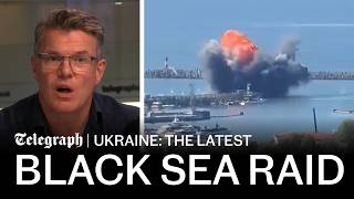 Russian Black Sea port ‘under attack’ and Moscow airports in chaos | Ukraine war news updates today