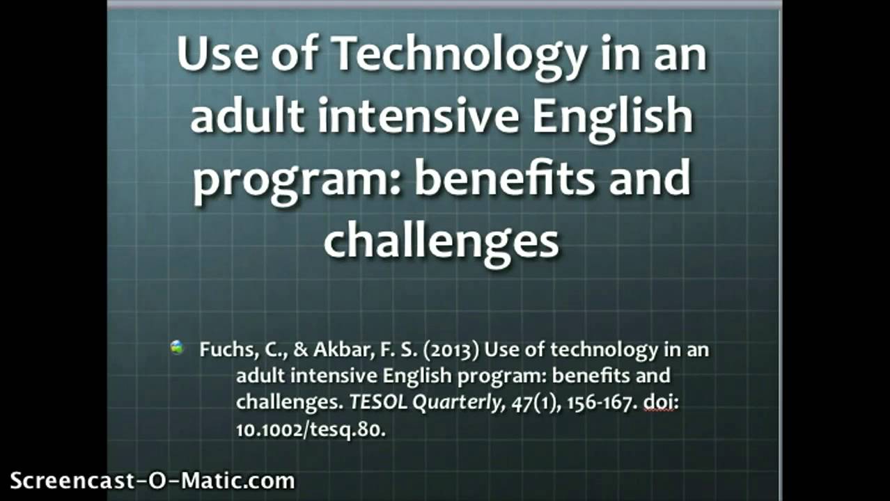 Technology in ESL:EFL classrooms