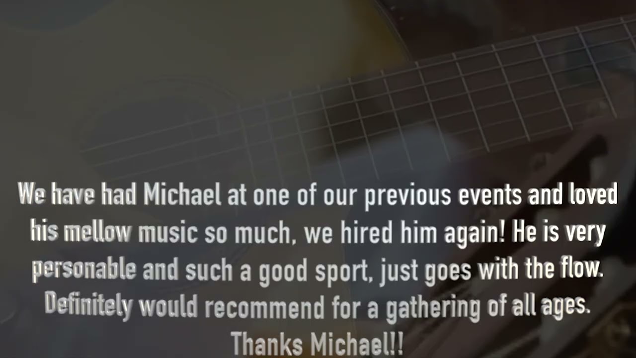 Promotional video thumbnail 2 for Michael Cash