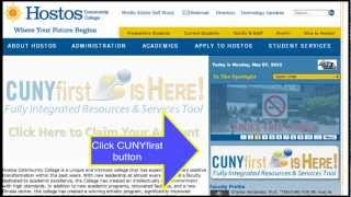 CUNYfirst Basics: Entering Faculty Center (Faculty Center)