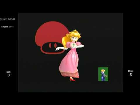 GSS 91 SSBM -  Een (Peach) vs. Ross (Sheik) - Melee WR1