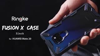 Ringke Fusion X Huawei Mate 20 Hoesje Doorzichtig Zwart Hoesjes