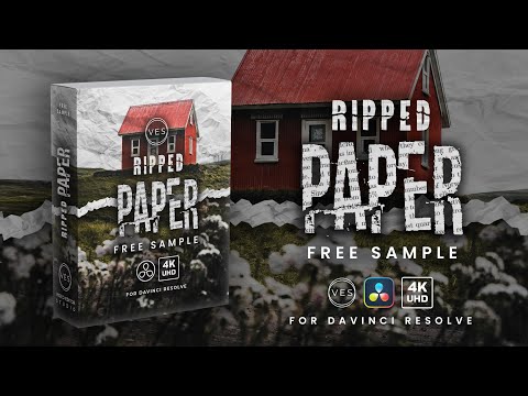 Free Paper Rip Transition for Davinci Resolve