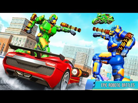 Modern Bus Robot Transform Bike Robot Games