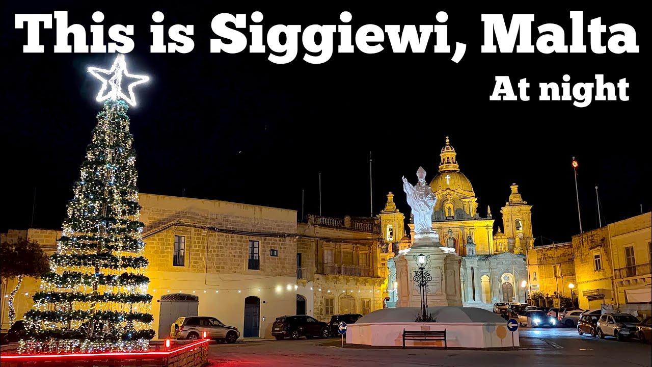 Malta by Night, Siggiewi – Christmas Lights & Village Charm