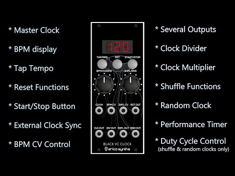 Erica Synths Black VC Clock V2 image 2