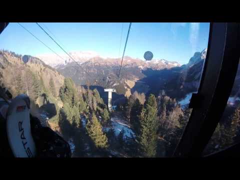 Discesa integrale funivia Holzl "Ciampac" Alba di Canazei (TN)