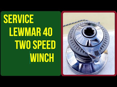 Winch maintenance Lewmar 40 | How to service it in a twelve minute video.